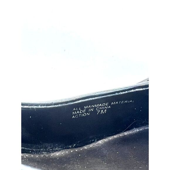 Women's Nickels pump wedge heels comfortable peep open toe black size 7M - Picture 5 of 8